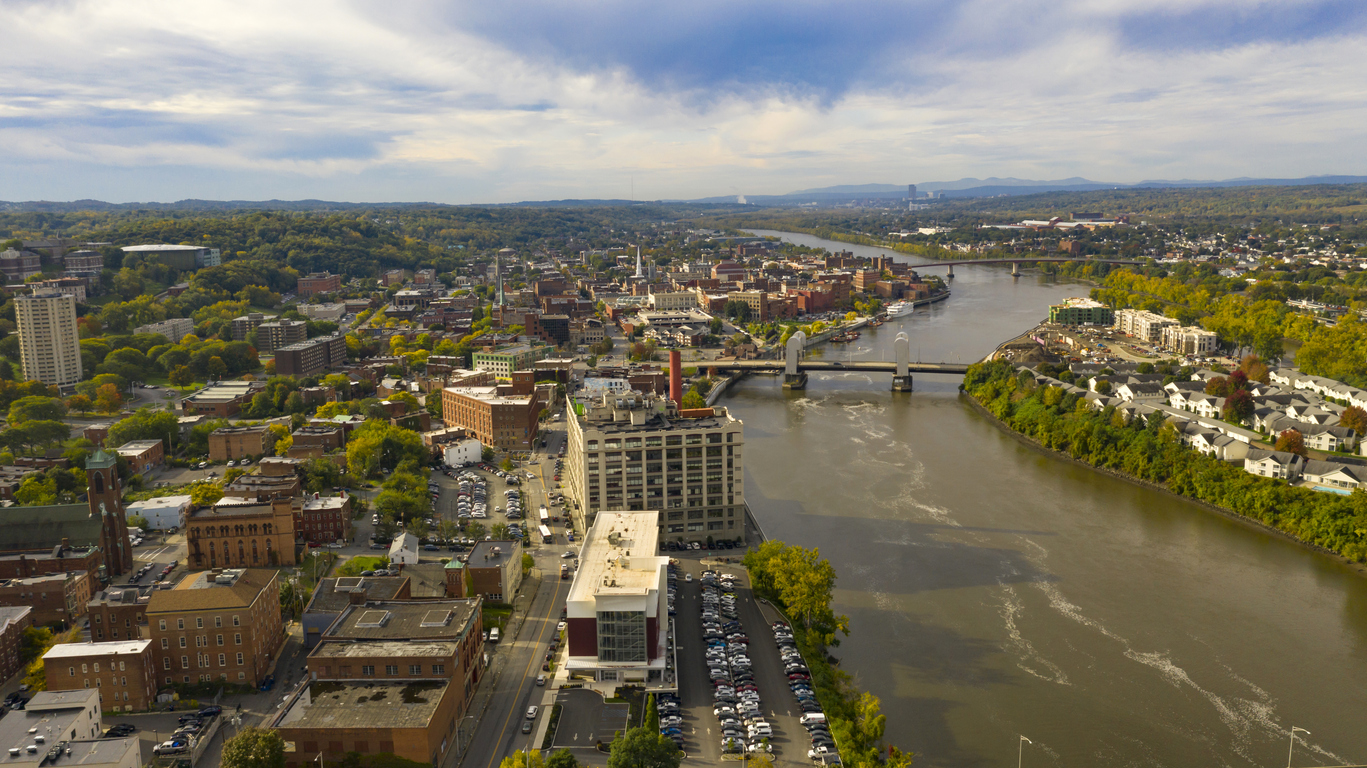 Panoramic Image of Troy, NY